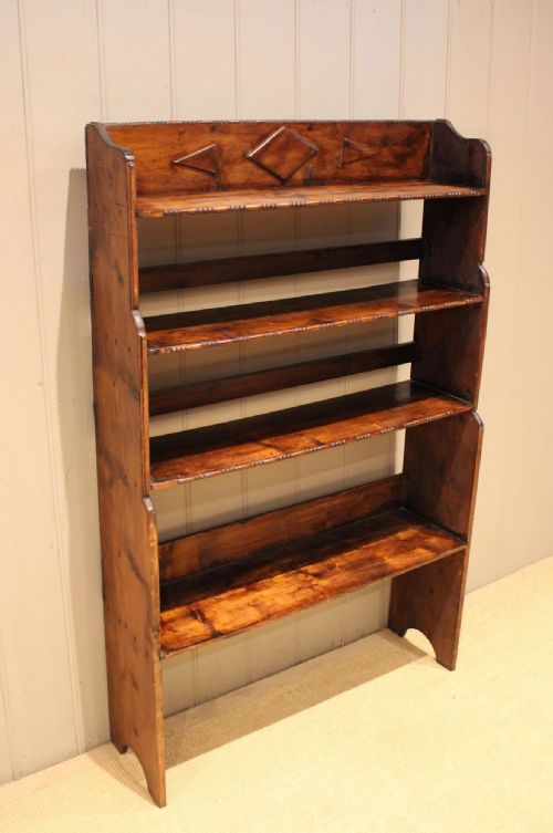 RUSTIC DEAL WOOD OPEN BOOKCASE - ADDITIONAL PHOTO 3