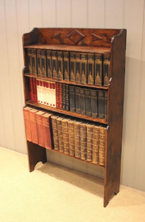 RUSTIC DEAL WOOD OPEN BOOKCASE - ADDITIONAL PHOTO 6