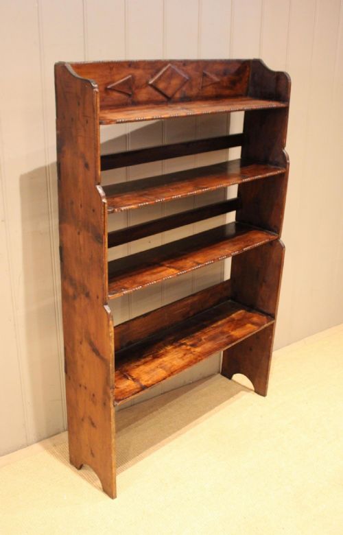 RUSTIC DEAL WOOD OPEN BOOKCASE - ADDITIONAL PHOTO 7