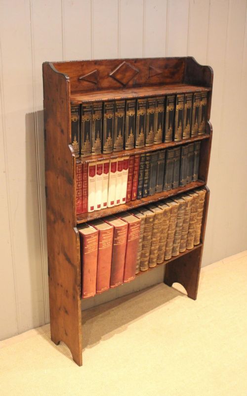 RUSTIC DEAL WOOD OPEN BOOKCASE - ADDITIONAL PHOTO 8