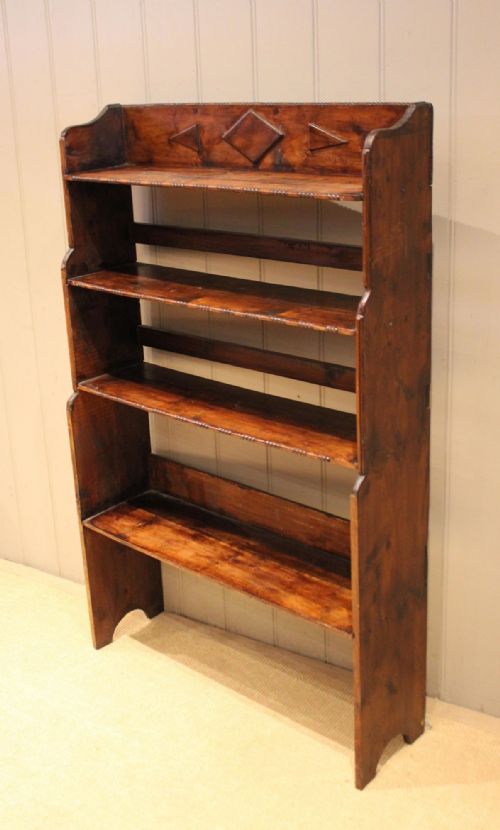 RUSTIC DEAL WOOD OPEN BOOKCASE - ADDITIONAL PHOTO 9