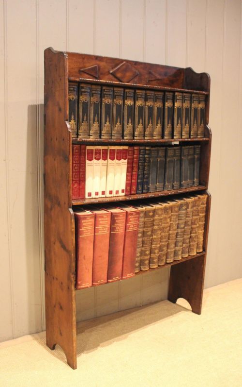 RUSTIC DEAL WOOD OPEN BOOKCASE - ADDITIONAL PHOTO 10