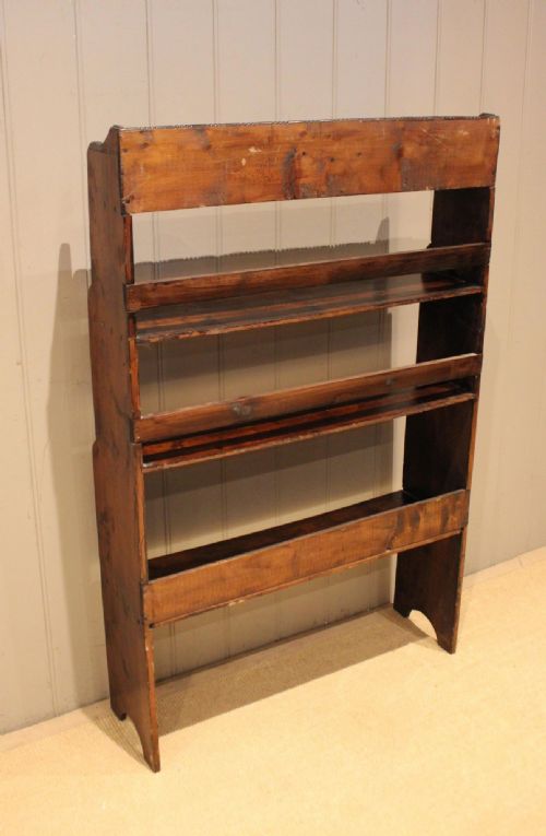 RUSTIC DEAL WOOD OPEN BOOKCASE - ADDITIONAL PHOTO 11