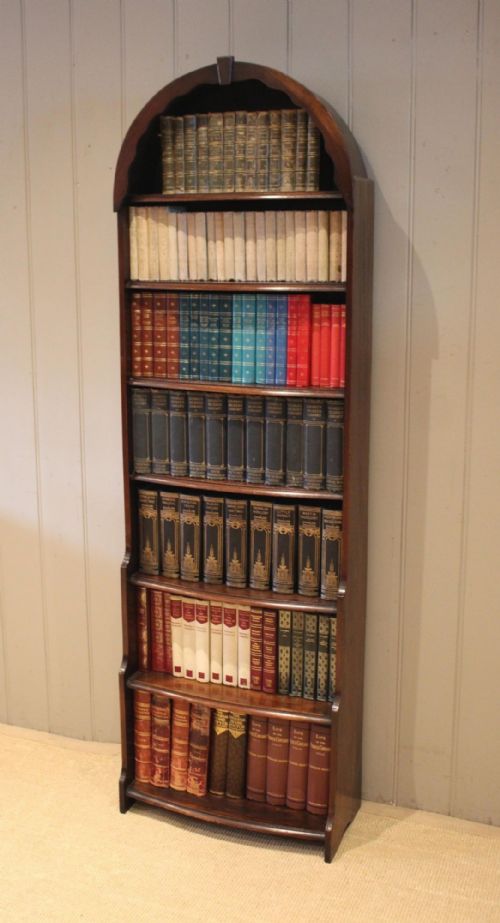 fig 1. Tall Beech Dome Top Open Bookcase