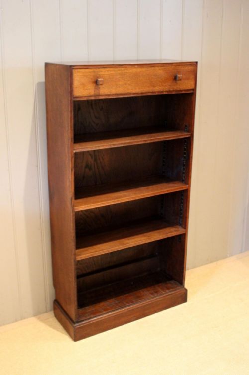 Solid Oak Open Bookcase