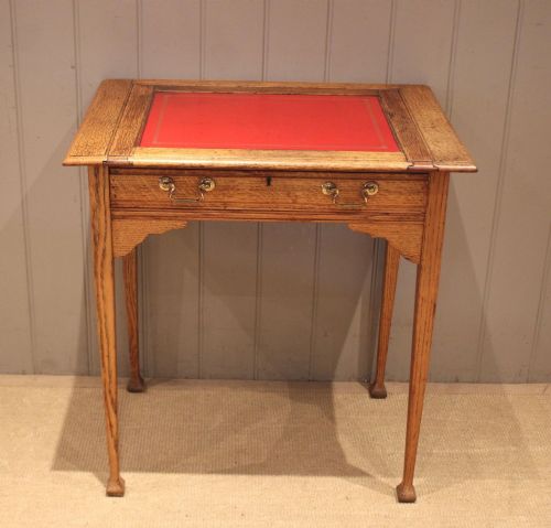 fig 1. Light Oak Writing Desk