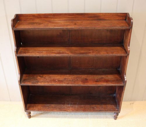 fig 1. Country Mahogany Open Waterfall Bookcase