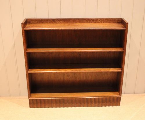 Solid Oak Open Bookcase