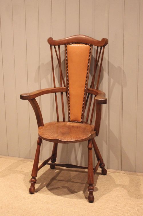 ARTS CRAFTS FRUITWOOD CHAIR - ADDITIONAL PHOTO 1