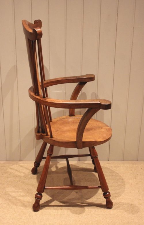 ARTS CRAFTS FRUITWOOD CHAIR - ADDITIONAL PHOTO 7