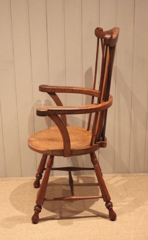 ARTS CRAFTS FRUITWOOD CHAIR - ADDITIONAL PHOTO 9