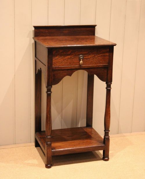 Small Solid Oak Side Table