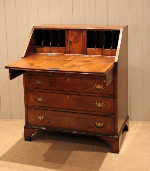 fig 1. Good Quality Burr Walnut Bureau