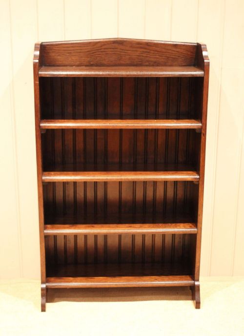 fig 1. Solid Oak Open Bookcase
