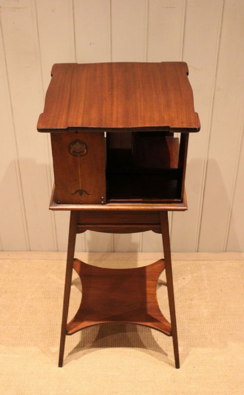 ART NOUVEAU MAHOGANY REVOLVING BOOKCASE - ADDITIONAL PHOTO 9