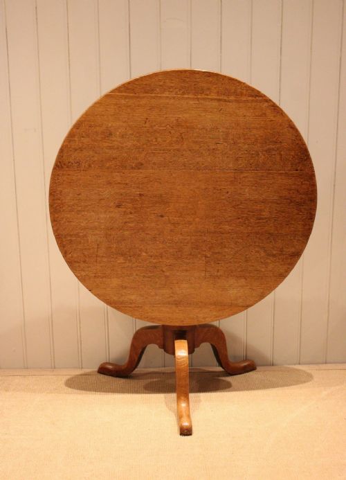 Substantial Oak Tilt Top Table