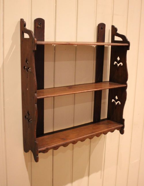 Late 19th Century Deal Wood Wall Shelves