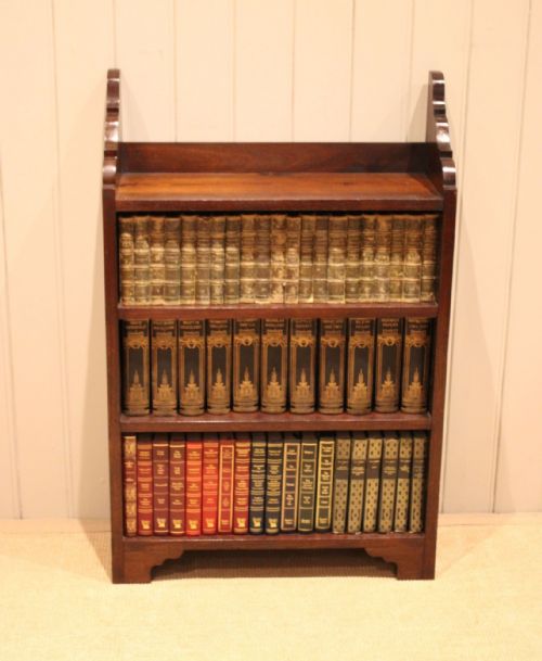 fig 1. Rustic Mahogany Open Bookcase
