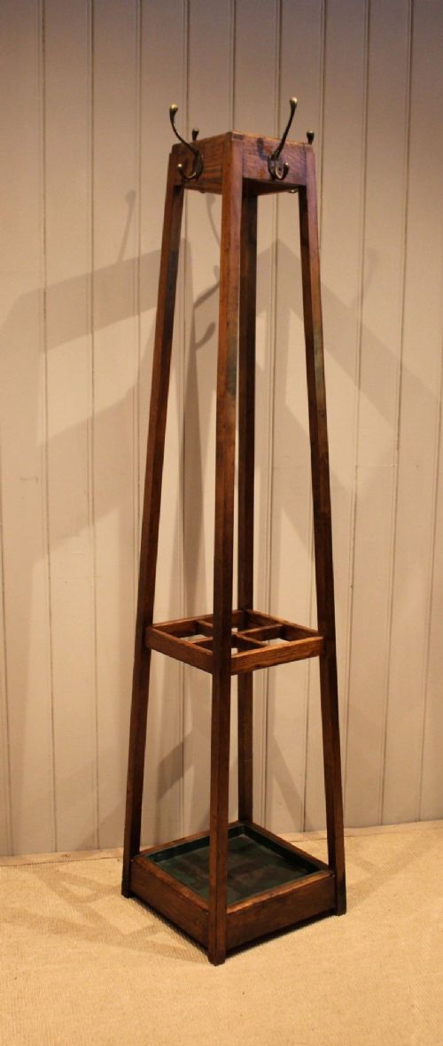 Oak Coat & Hat Stand
