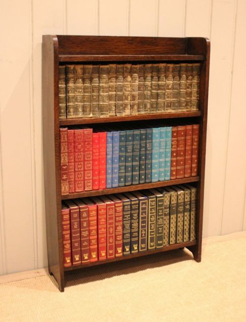 fig 1. Small Oak Open Bookcase