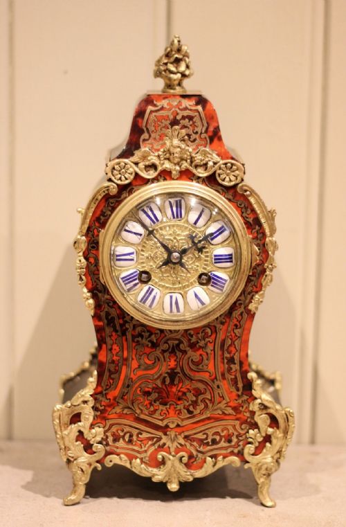 fig 1. Tortioseshell & Brass Inlay Mantel Clock