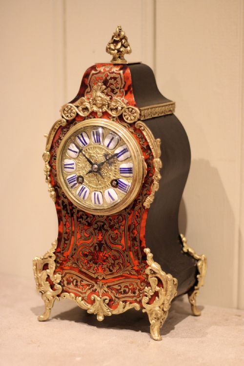 fig 2. Tortioseshell & Brass Inlay Mantel Clock
