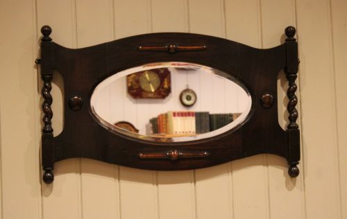 OAK FRAMED WALL MIRROR - ADDITIONAL PHOTO 4