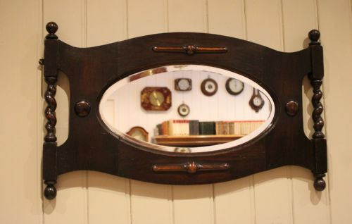OAK FRAMED WALL MIRROR - ADDITIONAL PHOTO 5