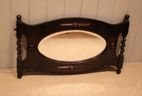 OAK FRAMED WALL MIRROR - ADDITIONAL PHOTO 8