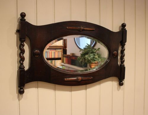 OAK FRAMED WALL MIRROR - ADDITIONAL PHOTO 10