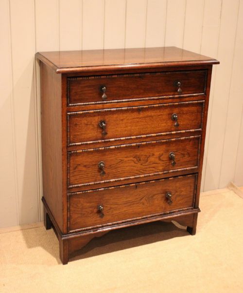 fig 1. Solid Oak Chest Of Drawers