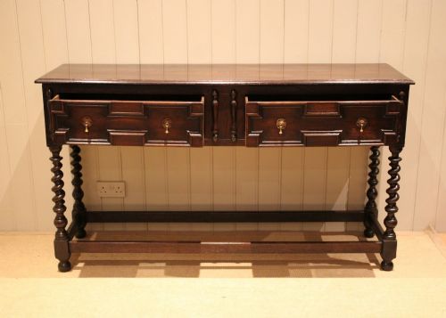 fig 1. Solid Oak Dresser Base
