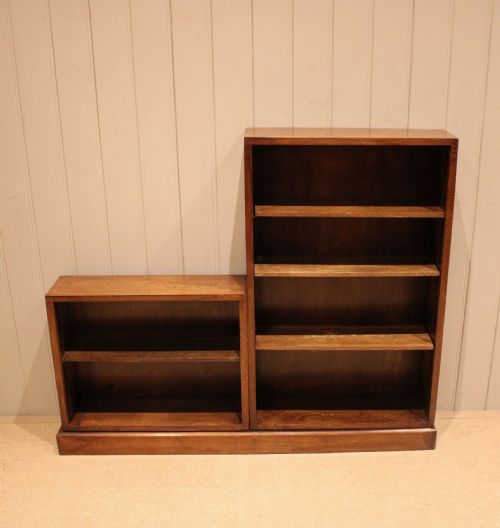 ART DECO SECTIONAL OAK OPEN BOOKCASE - ADDITIONAL PHOTO 3