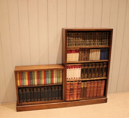 ART DECO SECTIONAL OAK OPEN BOOKCASE - ADDITIONAL PHOTO 4