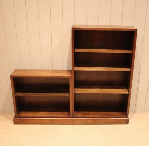 ART DECO SECTIONAL OAK OPEN BOOKCASE - ADDITIONAL PHOTO 5