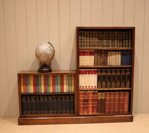 ART DECO SECTIONAL OAK OPEN BOOKCASE - ADDITIONAL PHOTO 6