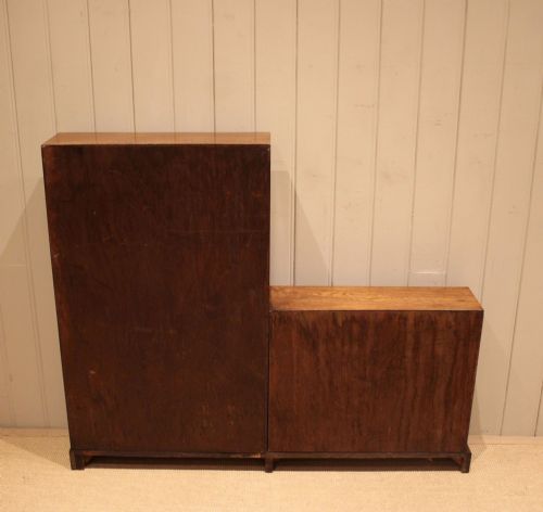 ART DECO SECTIONAL OAK OPEN BOOKCASE - ADDITIONAL PHOTO 12