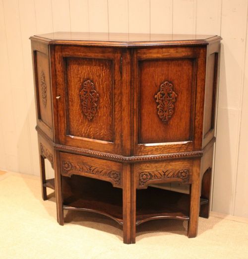 fig 1. Solid Oak Side Cabinet