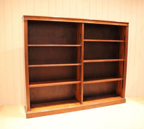 fig 1. Edwardian Walnut Open Bookcase