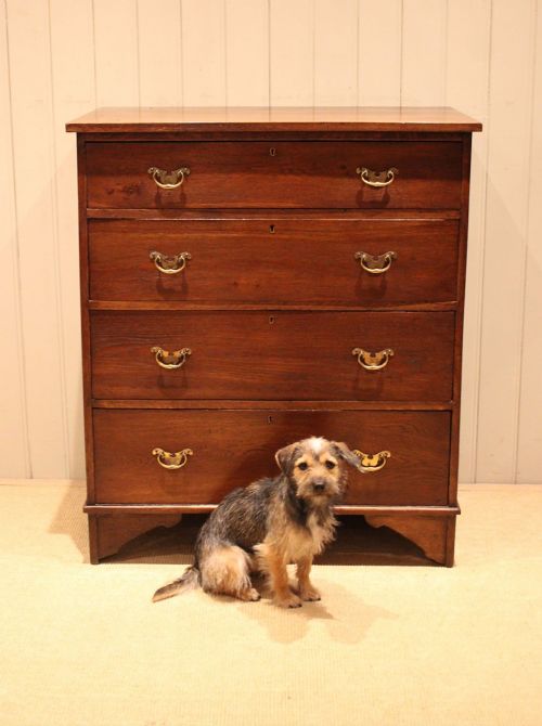 LARGE OAK CHEST OF DRAWERS - ADDITIONAL PHOTO 5