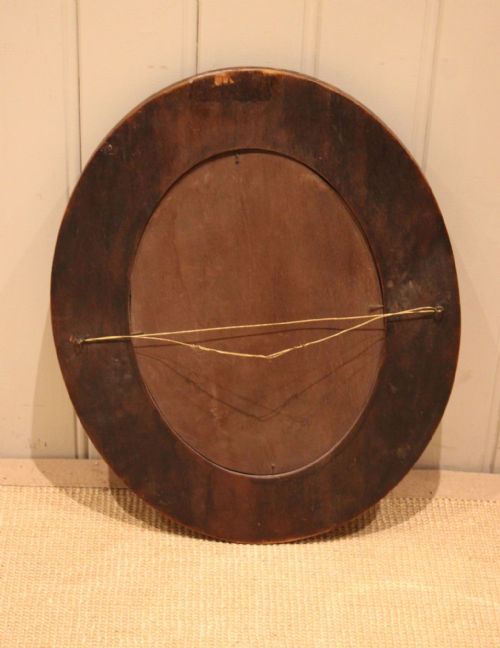 SMALL OVAL BEECH WOOD WALL MIRROR - ADDITIONAL PHOTO 11
