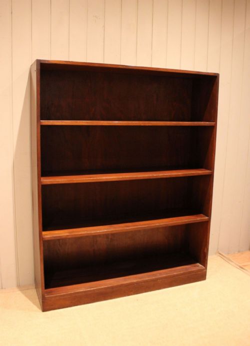 LARGE DEAL WOOD OPEN BOOKCASE - ADDITIONAL PHOTO 4