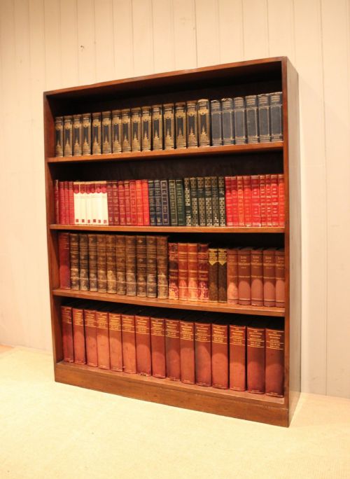 LARGE DEAL WOOD OPEN BOOKCASE - ADDITIONAL PHOTO 5