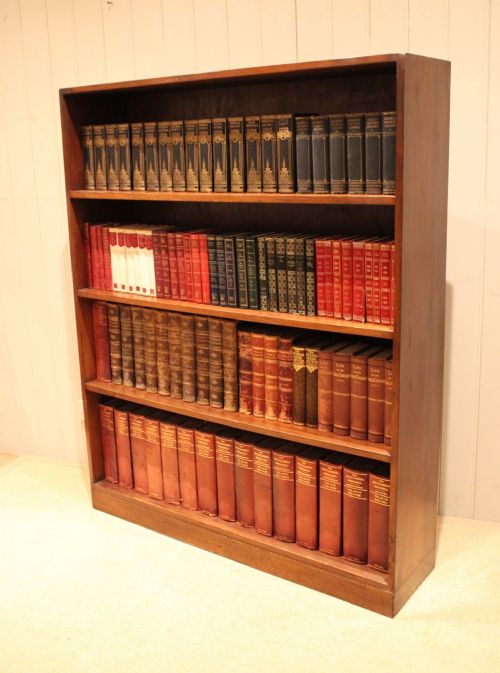 LARGE DEAL WOOD OPEN BOOKCASE - ADDITIONAL PHOTO 8