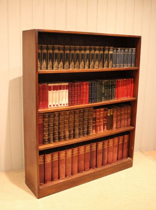LARGE DEAL WOOD OPEN BOOKCASE - ADDITIONAL PHOTO 10