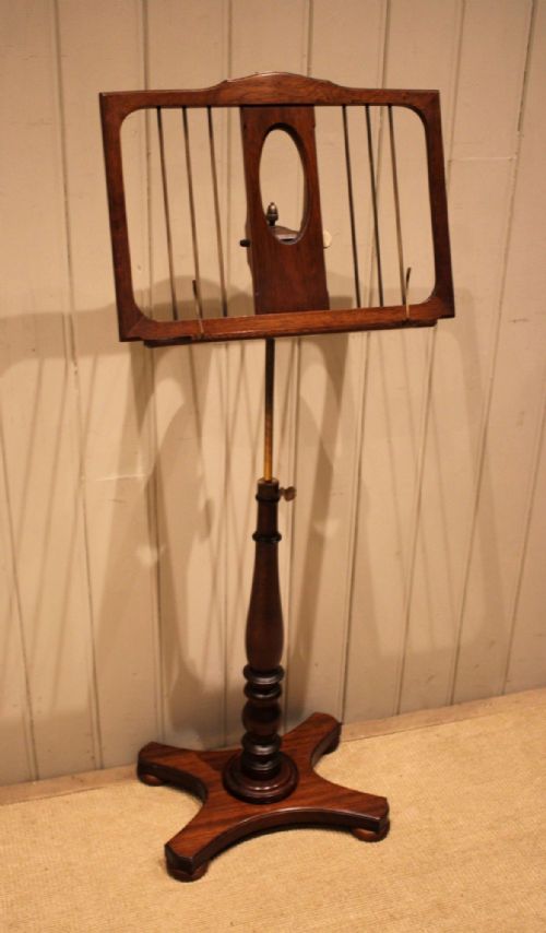 fig 1. Mahogany Music Stand