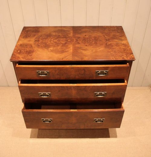 fig 1. Burr Walnut Chest Of Drawers