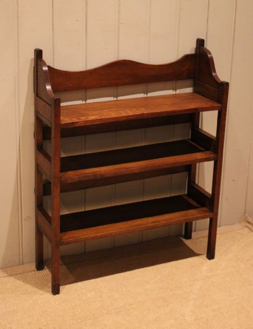 fig 1. Small Oak Open Bookcase