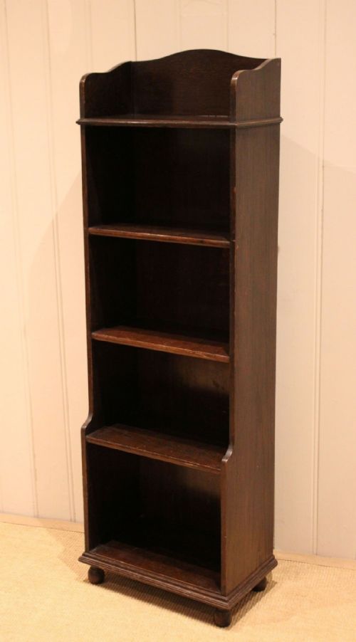fig 1. Solid Oak Graduated Open Bookcase