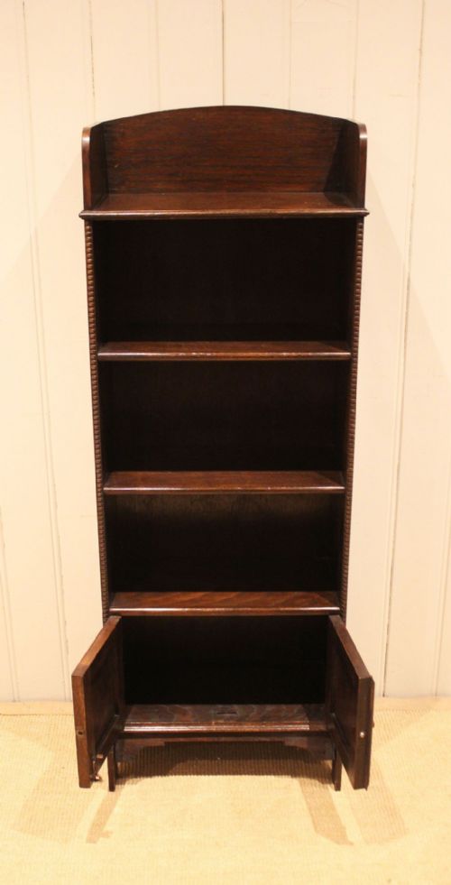 OAK OPEN BEADED EDGE BOOKCASE - ADDITIONAL PHOTO 11